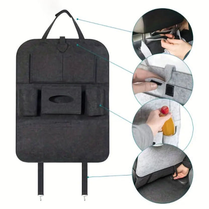 Organizador Trasero para Asiento de Auto con 6 Bolsillos