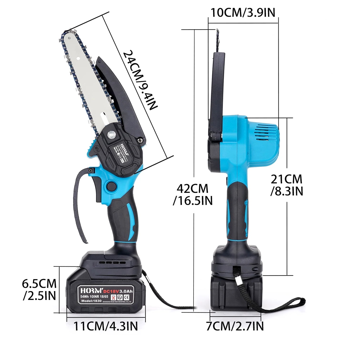 Mini Motosierra PowerCut 24V – Compacta, Potente y de Una Mano