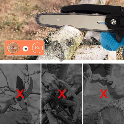 Mini Motosierra PowerCut 24V – Compacta, Potente y de Una Mano